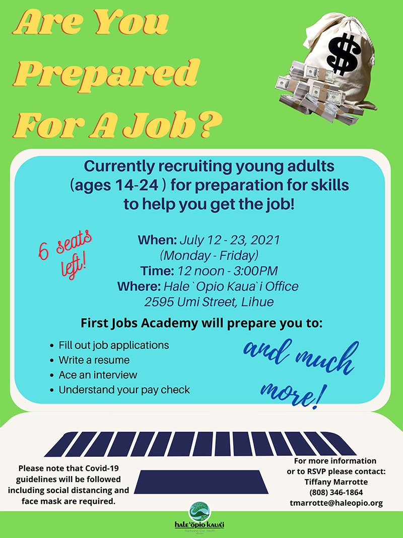 First Jobs Academy Flyer