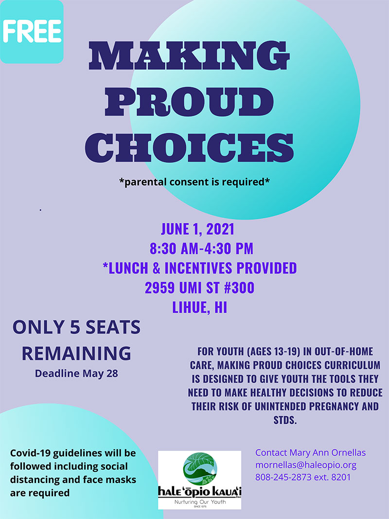 MAKING PROUD CHOICES flyer