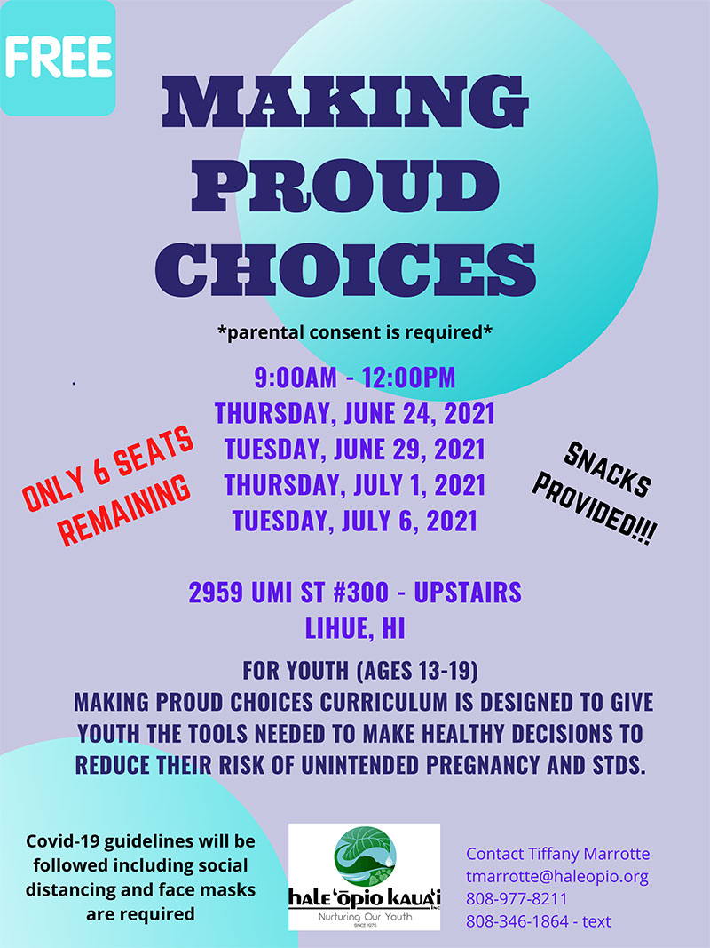 Making Proud Choices June 2021