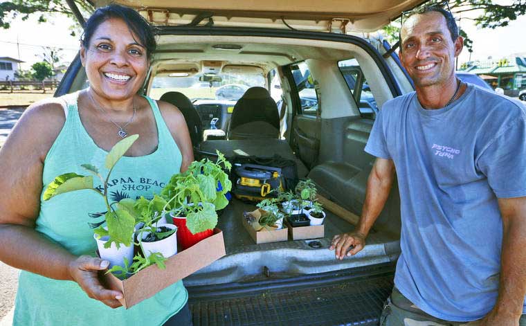 Hale ‘Opio goes to ‘Ele’ele for children’s garden plants