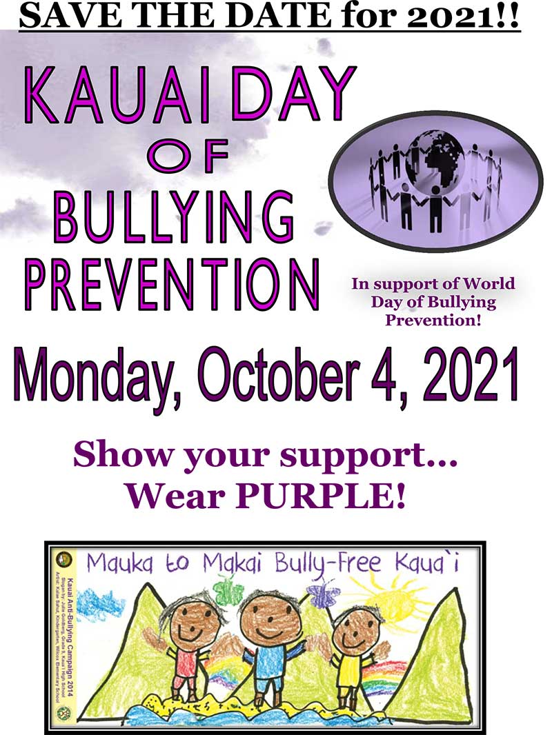 Kauai Day of Bullying Prevention 2021