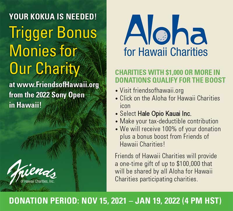 Aloha for Hawaii Charities Campaign 2021
