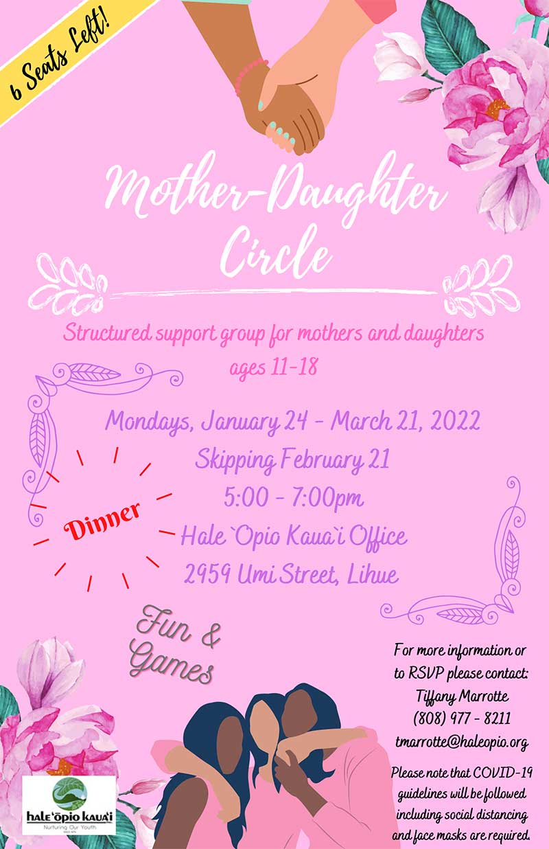 Mother - Daughter Circle 2022 Flyer.