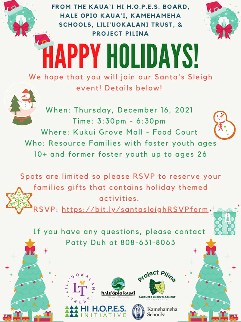 Santa's Sleigh Event Flyer