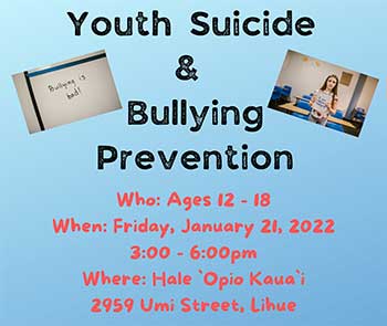 Youth Suicide & Bullying Prevention 2022