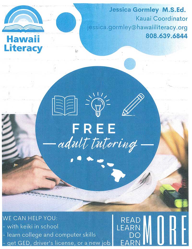 Adult Tutoring - Hawaii Literacy