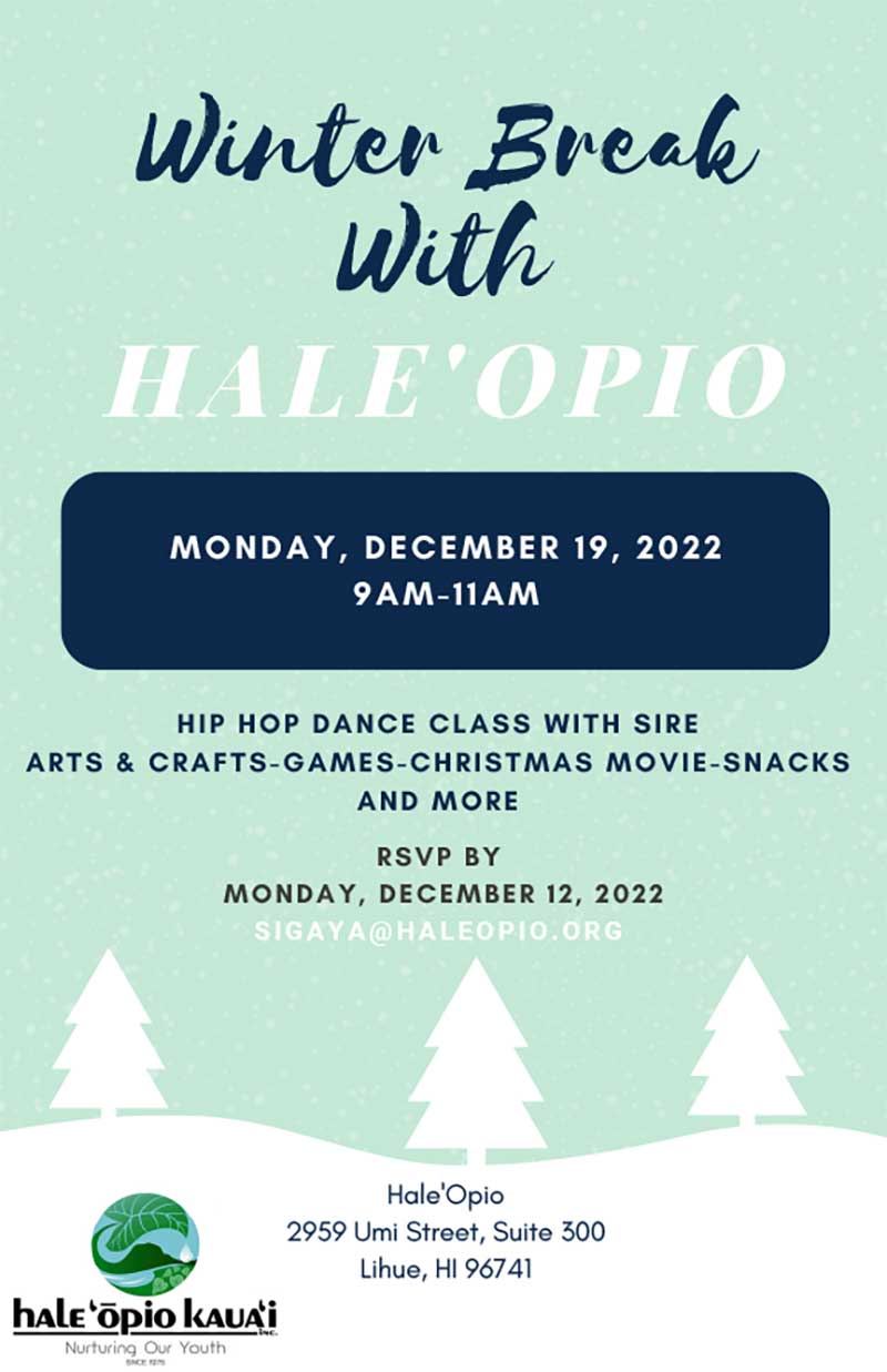 Winter Break with Hale Opio - 12/19/2022