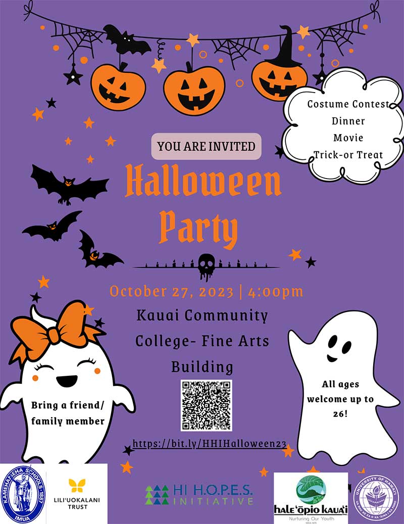 HI HOPES Halloween Event 2023 - Hale Opio Kauai