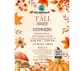 Fall Cookie Decorating Event 11/29/2023